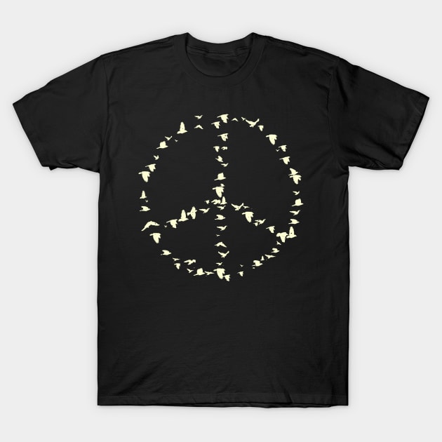 Peace birds T-Shirt by barmalisiRTB